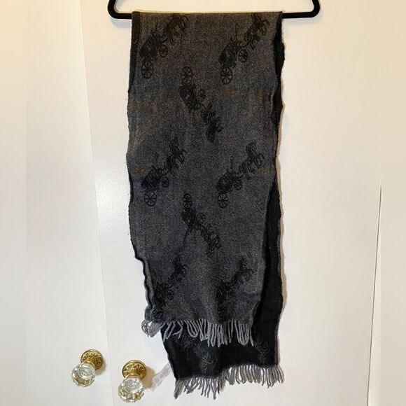 COACH Horse and Carriage Oversize Muffler Scarf - Picture 3 of 6